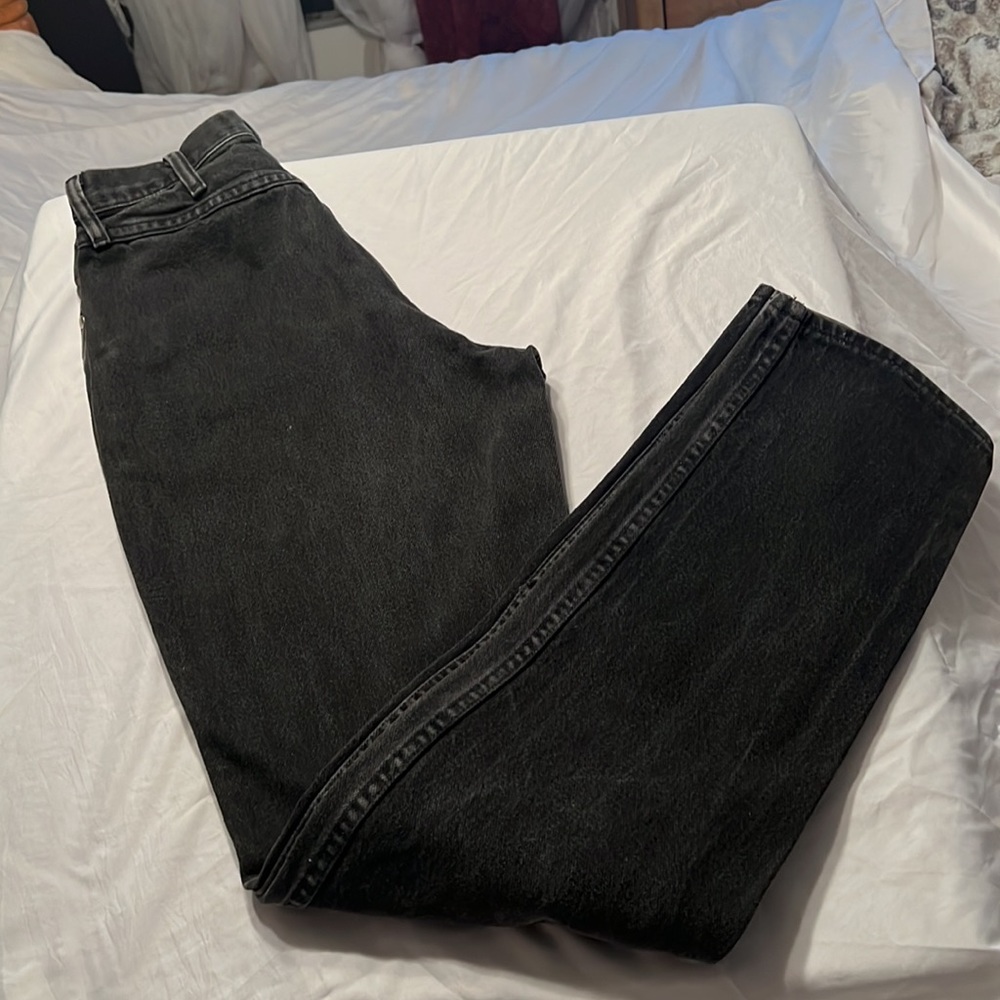 Bareback Wrangler Jeans Sz 9/10x36 Washed Black 100%Cotton Jeans RARE Old School